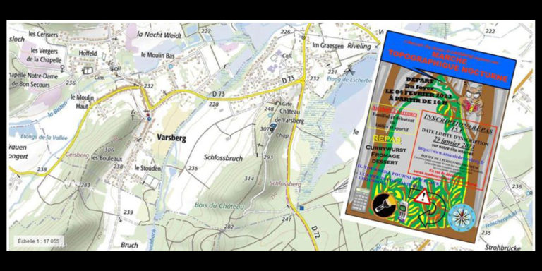 17 Jan Manifestation : Marche topographique nocturne à VARSBERG. Manifestation : Marche topographique nocturne à VARSBERG